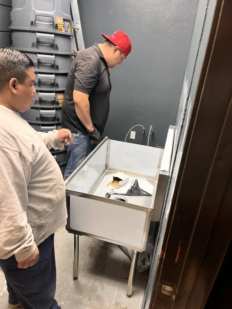 Commercial plumbing and sink installation in Payette